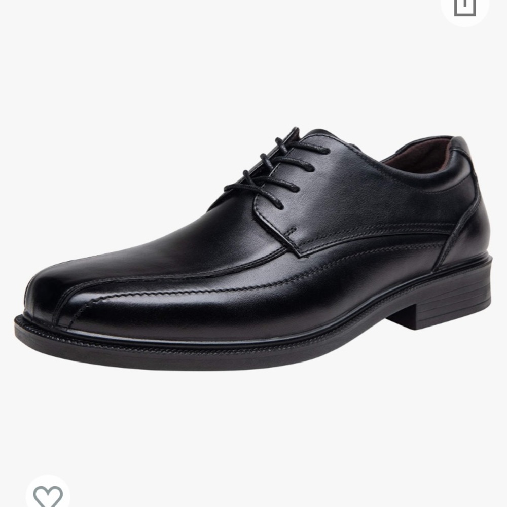 Men's Dress Shoes Leather Plain Toe Derby Lace Up Oxfords Shoes